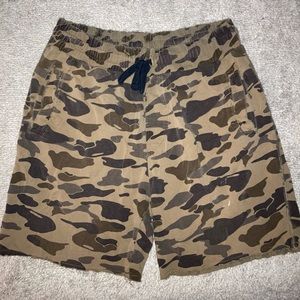 H&M Distressed army Shorts